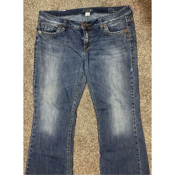 Silver Jeans Co. Eden Women's Bootcut Denim Jeans Blue Size 36x33 - Picture 3 of 10